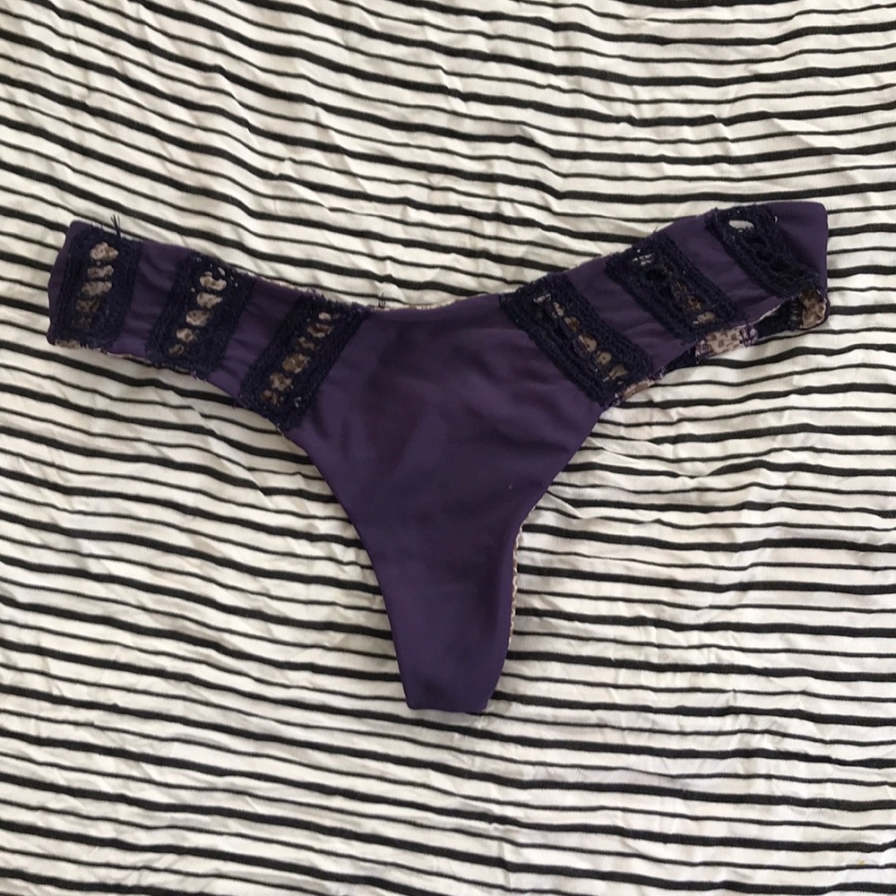 Purple bikini bottoms